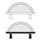 The bridge icon. A structure erected over an obstacle. The bridge is one of the oldest engineering inventions of mankind.