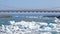 Bridge at Jokulsarlon, the largest glacier lagoon or lake in south eastern Iceland