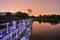 Bridge by Lower Peirce Reservoir by night