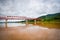 The bridge Mekong river Chai Buri Laos