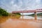 The bridge Mekong river Chai Buri Laos