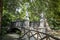 Bridge Mermaids in the park Sempione in Milan, Italy