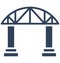 Bridge, motorway Isolated Vector Icon which can be easily edit or modified.