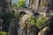 Bridge named Bastei in Saxon Switzerland Germany