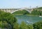 Bridge near Niagara Falls, bordering Canada and New York State