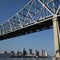 Bridge with New Orleans skyline