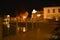 Bridge by night and historical buildings in Treviso, Italy