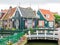 Bridge over canal to Doolhof in Volendam, Noord-Holland, Netherlands