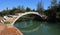Bridge over the canal Torcello Venice on the island of Torcello.
