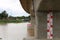 The bridge over The Chao Phraya river between Chainat province and Uthai Thani province of Thailand.