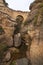 The bridge over the cleft above a river in Ronda, Spain