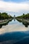 Bridge over Dambovita River. Cityscape Bucharest, Romania, 2023