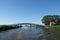 Bridge over de Swette chanel in Friesland in the Netherlands