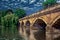 Bridge over lake at the Hyde Park in London