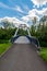 Bridge over Lucina river near Slezskoostravsky hrad castle in Czech republic