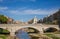 Bridge over the Onyar river in Girona