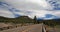 Bridge over Pebble Creek at the east end of the Lamar Valley in Yellowstone National Park in Wyoming United States