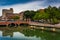 Bridge over the Providence River in Providence, Rhode Island.