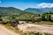 Bridge over river Black Drin near Fushe Muhurr in Albania