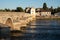 Bridge over the River Cher in the town of Montrichard in the Loire Valley, France.