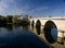 Bridge over the river Dordogne at Bergerac, France