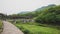 Bridge over river in Lanting Orchid Pavilion scenic area, Shaoxing, China