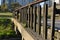 Bridge over the river stream footbridge