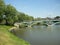 the bridge over the river tsaritsino Moscow Russia