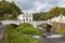 Bridge over river and water mill building in Povoacao, Sao Miguel, Azores