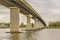 Bridge over Santa Lucia River in Montevideo Uruguay