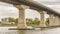 Bridge over Santa Lucia River in Montevideo Uruguay