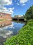 Bridge.over Shiawassee River in downtown Owosso, Michigan