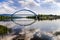 Bridge over Tennessee River in rural Tennessee