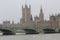 Bridge over the Thames and the building of Parliament of the United Kingdom in London City