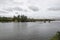 Bridge over the Tiete River that unites the cities of Barra Bonita and Igaracu do Tiete