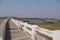 Bridge over the Tungabhadra River in Hampi, Karnataka - India tourism - Heritage