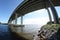 Bridge over waterway with rocks