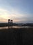 Bridge over Wetlands and Hackensack River during Sunset in Jersey City, NJ.