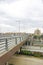 Bridge over the workshops of La Maquinista in the neighborhood of El Buen Pastor, Barcelona