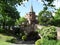 The Bridge in Port Sunlight village near beautiful church.