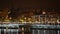 Bridge at Port Vell in night time