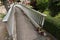 Bridge railing at the footpath