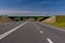 Bridge, roadside and asphalt, blue sky in the city streets in public places.