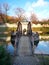 Bridge and rotunda at Bojnice castle, Slovakia