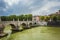 Bridge Sant Angelo over river Tiber