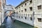 The Bridge of Sighs Ponte dei Sospiri on the canal in Venice, typical architecture of Italy