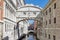 Bridge of Sighs in a sunny day, architecture in Venice, Italy