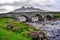 Bridge on Sligachan with Cuillins Hills in the background, Scotland