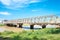 Bridge on Steung Saen River in Kampong Thom City, Cambodia.