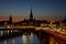 Bridge in Stockholm. Evening. Sweden